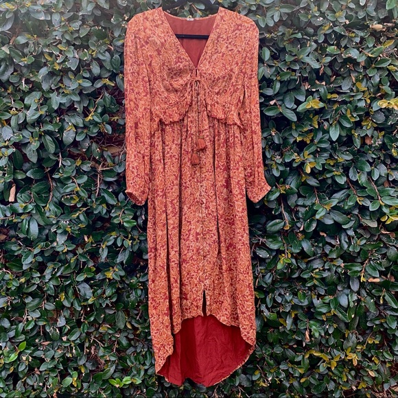 Chan Luu Dresses & Skirts - Chan Luu Boho Romantic Paprika Dress Sz. Small
